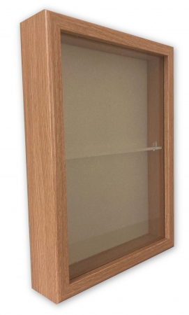 Dementia Care Memory Box - Oak finish Medium